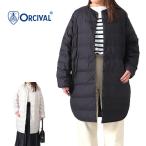 ORCIVAL オーシバル クルーネック ラウンドテール ライトダウンコート OR-A0427 DPL ノーカラー レディース