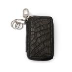 THE SOLE ザソール クロコダイル レザー スマートキーケース KEY-CR 小銭入れ 車 鍵 ブラック ギフト プレゼント