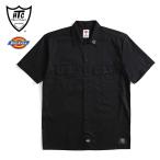 HTC × Dickies エイチティーシー ディッキーズ フラワースタッズ ワークシャツ コラボ 半袖シャツ メンズ