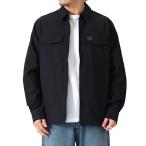 Fred Perry フレッドペリー ナイロン シャツジャケット M5684 黒 ブラック メンズ