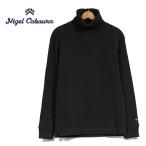 Nigel Cabourn ナイジェルケーボン タートルネック ワッフル ニットセーター 80510020125 黒 ブラック ハイネック メンズ