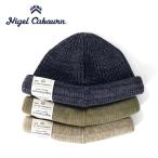 ショッピングニットキャップ Nigel Cabourn ナイジェルケーボン コットン ラベルロゴ ショート ニットキャップ 80480066010 ビーニー 帽子 メンズ レディース