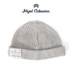 Nigel Cabourn ナイジェルケーボン リネン ラベルロゴ ニットキャップ 80480066012 ビーニー 帽子 メンズ レディース