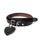 ショッピングスタッズ HTC エイチティーシー 25TH 1POINT END FLOWER STONE 0.75 フラワーストーン ナロー スタッズ レザーベルト 黒 メンズ