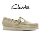 Clarks クラークス WALLABEE T BAR ワラビー Tバーストラップ ローファー 26175665 ベージュ レディース