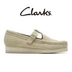 ショッピングクラークス Clarks クラークス WALLABEE T BAR ワラビー Tバーストラップ ローファー 26175665 ベージュ レディース