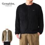 ショッピングジムフレックス GYMPHLEX ジムフレックス ジップアップ ノーカラー フリースジャケット J-1447 メンズ