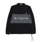ショッピングスカル [SALE] FRED PERRY × MASTERMIND WORLD フレッドペリー マスターマインド スカルロゴ 鹿の子 ポロシャツ SM8175 長袖ポロシャツ メンズ