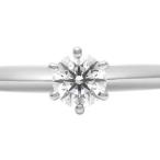 ティファニー TIFFANY&amp;Co. ダイヤモンド 0.34ct(H/VVS2/3EX) ソリティア リング #11 Pt950 4.0g