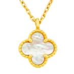 ヴァンクリーフ ＆ アーペル Van Cleef ＆ Arpels スウィート アルハンブラ マザーオブパール ペンダント K18YG ネックレス