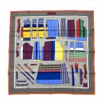 エルメス HERMES カレ 70 プレタポルテ スカーフ シルク ブルー PRET A PORTER ミニ