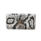 ショッピングルイ・ヴィトン ルイヴィトン LOUIS VUITTON ポルトフォイユ ツイスト 長財布 パイソン N92816 ホワイト MI1166 エキゾチック