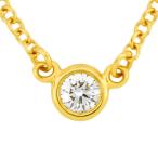 ティファニー TIFFANY＆Co. バイザヤード ダイヤモンド ペンダント K18YG ネックレス エルサ・ペレッティ 40cm