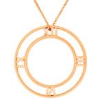 ティファニー Tiffany&amp;Co アトラス サークル オープン メダリオン ペンダント ネックレス K18PG