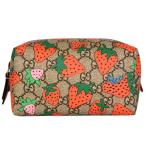  Gucci GUCCI GGs шкив m парусина клубника принт cosme tik кейс аксессуары сумка 576218