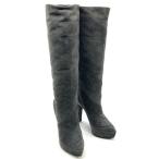 ルイヴィトン LOUIS VUITTON フェアリーライン ロング ブーツ グレー MA0161 24cm