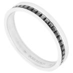 ブシュロン BOUCHERON キャトル ブラック リング ハーフ K18WG ブラックPVD #62 JAL00206