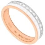 ブシュロン BOUCHERON キャトル ホワイト ダイヤモンド リング ハーフ K18WG/PG ホワイトセラミック #51 JAL00237