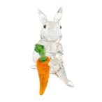 ショッピング置物 スワロフスキー SWAROVSKI ウサギとニンジン RABBIT WITH CARROT オブジェ 置物 5530687 クリア