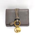 ショッピングchloe クロエ Chloe アルファベット ミニトリフォールドウォレット 三つ折り財布 グレインレザー CHC17AP945 グレー 訳あり