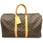  Louis Vuitton LOUIS VUITTON ключ poru45 сумка "Boston bag" монограмма парусина M41428 Gold металлические принадлежности SP0957 путешествие сумка 