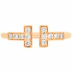ティファニー TIFFANY＆Co. Tワイヤー リング ダイヤモンド K18RG #9