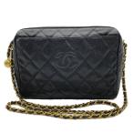 シャネル CHANEL ココマーク マトラッセ チェーン ショルダーバッグ キャビアスキン ブラック 7桁 3番台