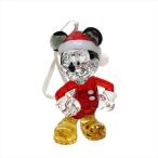 スワロフスキー SWAROVSKI ディズニー Disney ミッキーマウス クリスマス オーナメント オブジェ 置物 5004690 クリア サンタクロース