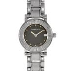 ショッピングティファニー ティファニー Tiffany&Co. 9N0278324 アトラス デイト 腕時計 クォーツ ブラック文字盤 SS レディース