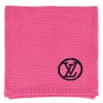 ルイヴィトン LOUIS VUITTON エシャルプ LVコラージュ マフラー ウール 175cm M71136 ピンク MY0137 ロゴ