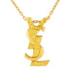 サンローラン SAINT LAURENT ネックレス YSL ロゴ モチーフ K18YG