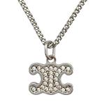 セリーヌ CELINE トリオンフ  ネックレス メタル シルバー ロゴ 箱付き レディース