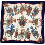 ショッピングエルメス エルメス HERMES カレ90 太陽王の祝典 LES FETES DU ROI SOLEIL スカーフ シルク ネイビー レディース