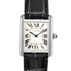 カルティエ Cartier タンク ソロ SM 腕時計 クォーツ シルバー文字盤 SS クォーツ レディース