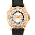 パテックフィリップ PATEK PHILIPPE ワールドタイム K18RG メンズ 時計 自動巻き 裏スケ シルバー文字盤 5130R-001