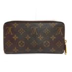 ショッピングルイヴィトン ルイヴィトン LOUIS VUITTON ジッピーウォレット ラウンドファスナー モノグラム キャンバス M60017  ブラウン CA5009 訳あり