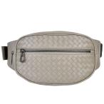 ボッテガヴェネタ BOTTEGA VENETA イントレチャート ウエストポーチ ショルダーバッグ グレー 520452