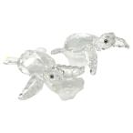 スワロフスキー SWAROVSKI 海ガメの赤ちゃん 2011年廃盤品 オブジェ 置物 826480