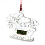 PEANUTS Snoopy Crystal Sleigh Rides Ray * ride орнамент 20cm прозрачный 50 anniversary commemoration Woodstock MARQUIS