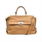 フェラガモ Ferragamo スモール ソフィア ガンチーニ ハンドバッグ 2WAY FZ-21 A871 ブラウン レディース