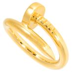 ショッピングカルティエ カルティエ Cartier ジュスト アン クル クラシックモデル リング 指輪 #50 K18YG 8g 750 レディース