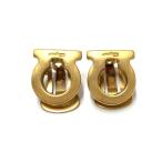 フェラガモ Ferragamo ガンチーニ クリップ式 イヤリング GPg ゴールド
