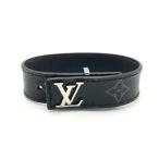 ルイヴィトン LOUIS VUITTON LV スリム ブレスレット M6456D ブラック BC0199 モノグラム・エクリプス