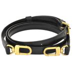  Louis Vuitton LOUIS VUITTON плечо ремешок 120cm чёрная кожа Gold металлические принадлежности J00276