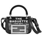 フェンディ FENDI マークジェイコブス MARC JACOBS ナノ バケット ハンドバッグ 2WAY レザー 7AS136 ブラック ショルダーバッグ レディース