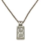 ドルチェアンドガッバーナ DOLCE&GABBANA ロゴ プレートネックレス ネックレス メタルg シルバー ユニセックス