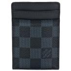  Louis Vuitton LOUIS VUITTONporutokaruto хлеб s футляр для визитных карточек Damier кобальт N63217 черный RA3188 футляр для карточек 