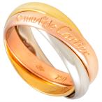 カルティエ Cartier トリニティ MM クラシック リング 指輪 #53 K18YG 7.6g K18PG K18WG スリーカラー イエロー ピンク ホワイト