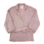 シャネル CHANEL ガウンジャケット　99C ウール レーヨン ナイロン P12515V07180 ピンク ベルト カーディガン レディース