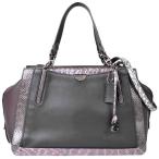 コーチ COACH ドリーマー36 ショルダーストラップ付 2WAY ハンドバッグ パイソン レザー ブラック マルチカラー 76459